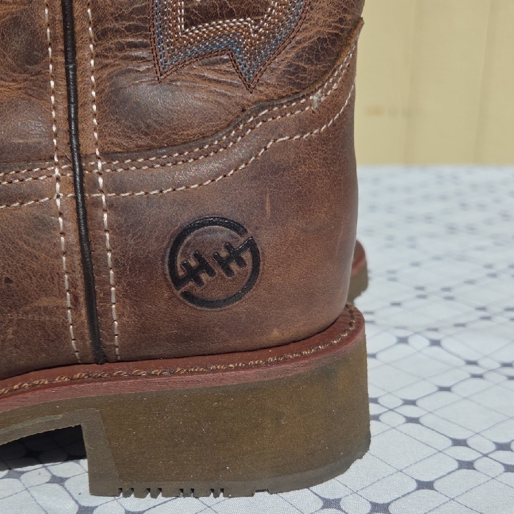 Double H Brown Western Boots - Picture 2 of 11